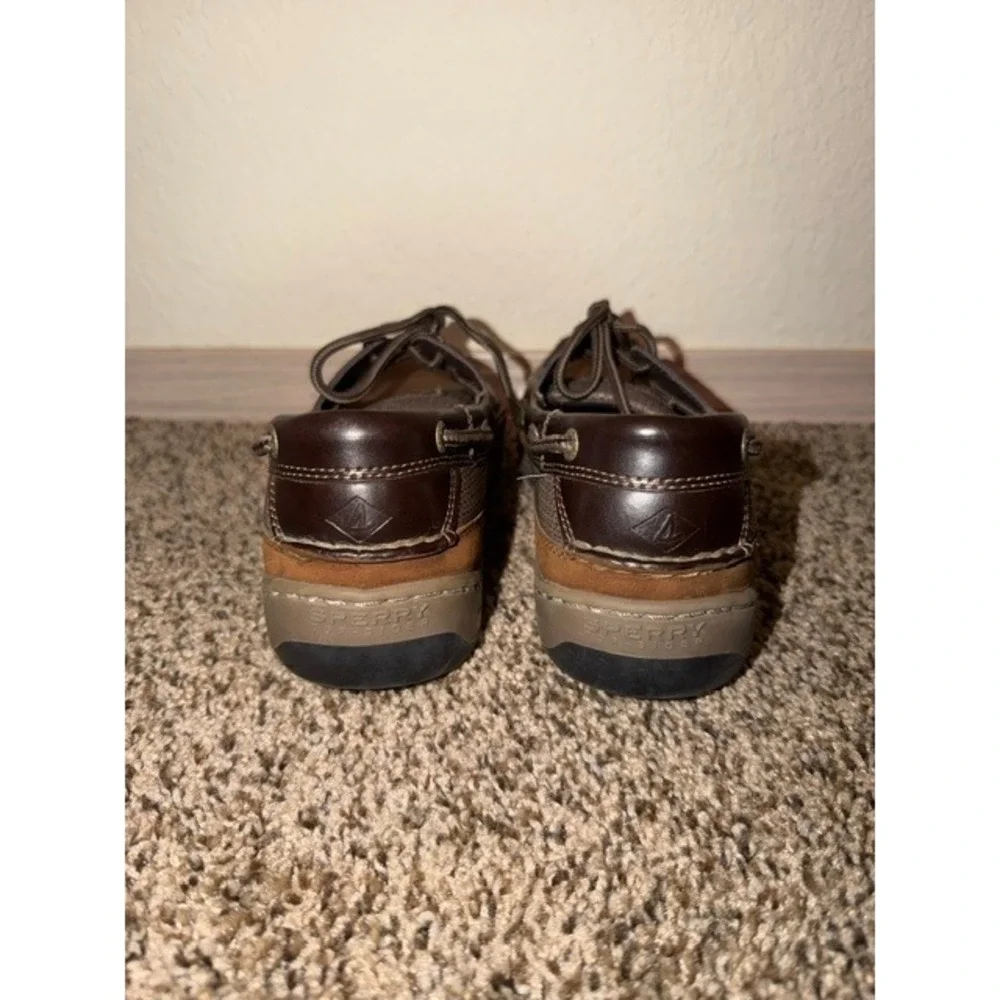 Sperry Top-Sider Mens Billfish Boat Shoes Brown Leather Mesh STS11735 Size 11M